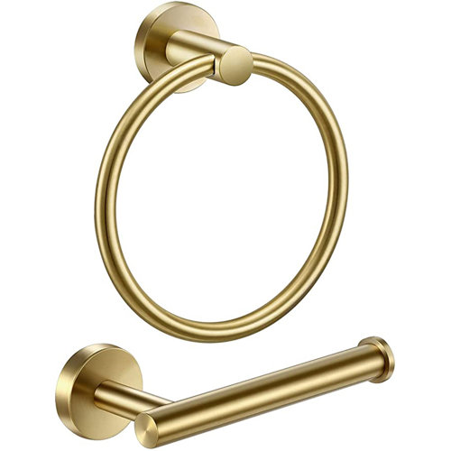 Wayfair Gold Bathroom Hardware Sets You'll Love in 2023